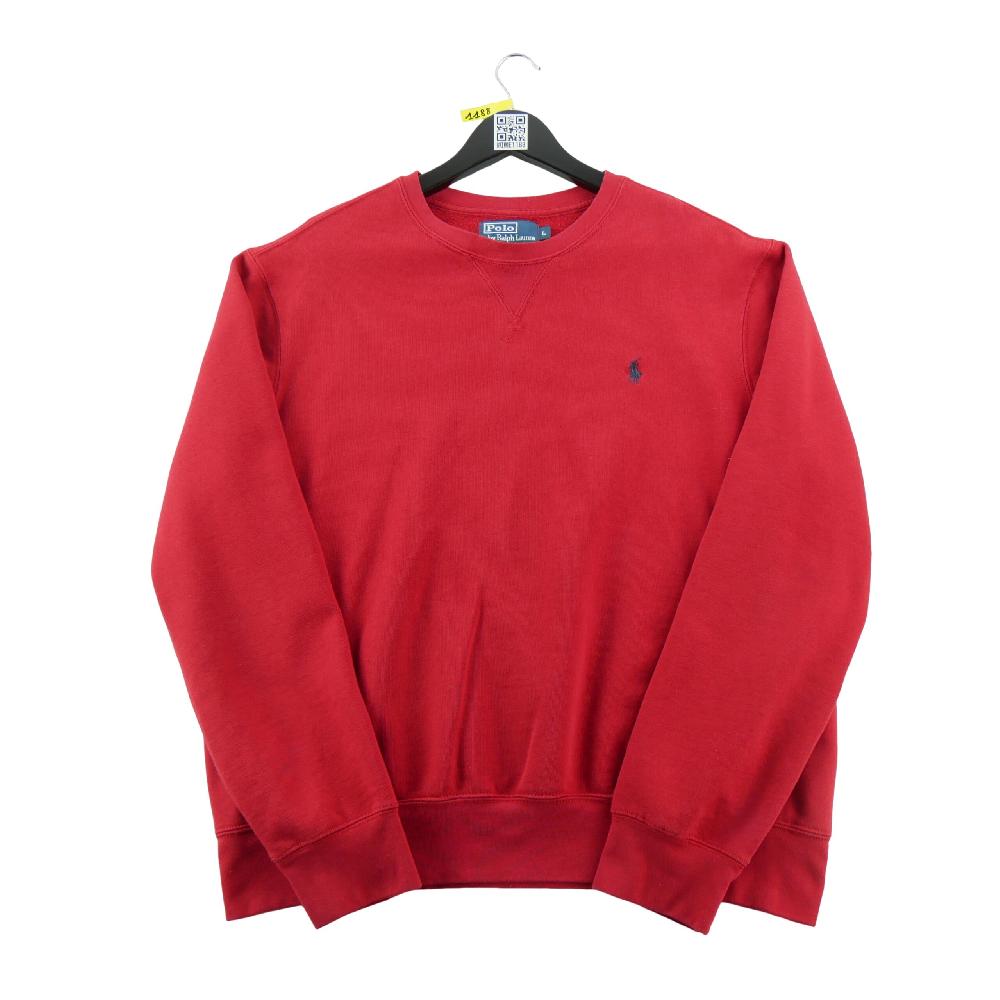 Sportswear - Polo Ralph Lauren Sweat Pony brodé Col rond Molleton coton viscose Homme Taille L Rouge #QWE1188 - photo 1
