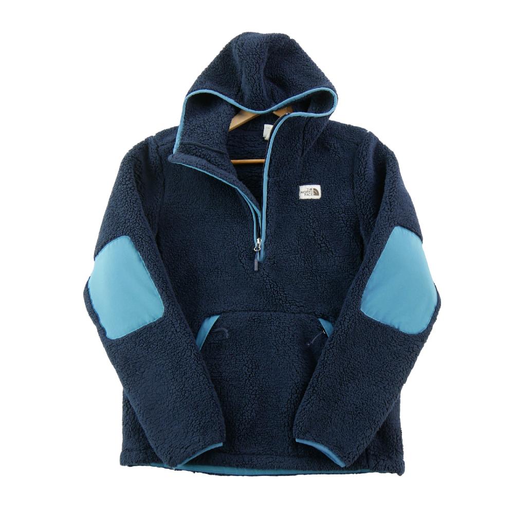 Sportswear - The North Face Pull polaire Campshire Pullover Hoodie Polaire sherpa Homme Taille S Marine #QWE3935 - photo 1
