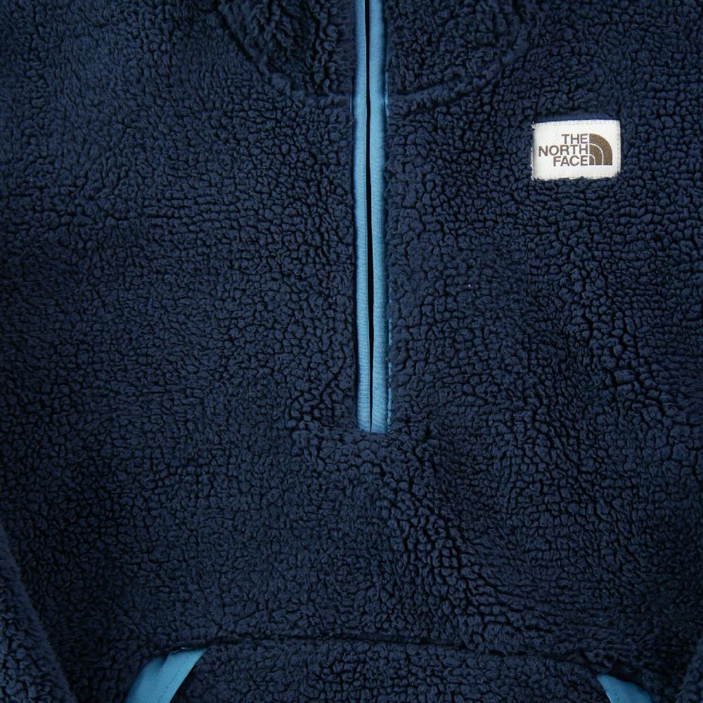Sportswear - The North Face Pull polaire Campshire Pullover Hoodie Polaire sherpa Homme Taille S Marine #QWE3935 - photo 4