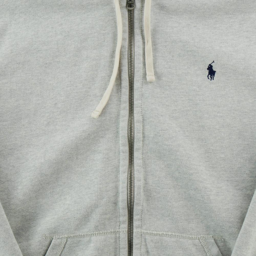 Sportswear - Polo Ralph Lauren Sweat à capuche Fleece Full-Zip Hoodie Coton mélangé Homme Taille XL Gris #QWE0785 - photo 4