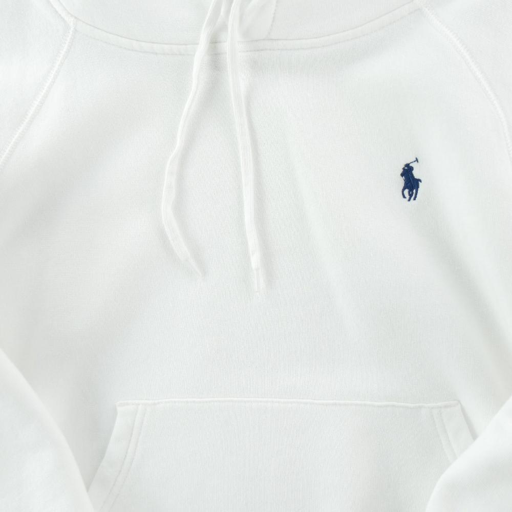 Sportswear - Polo Ralph Lauren Sweat à capuche Cropped Boxy Hoodie Pony Femme Taille S Blanc #QWE0913 - photo 3