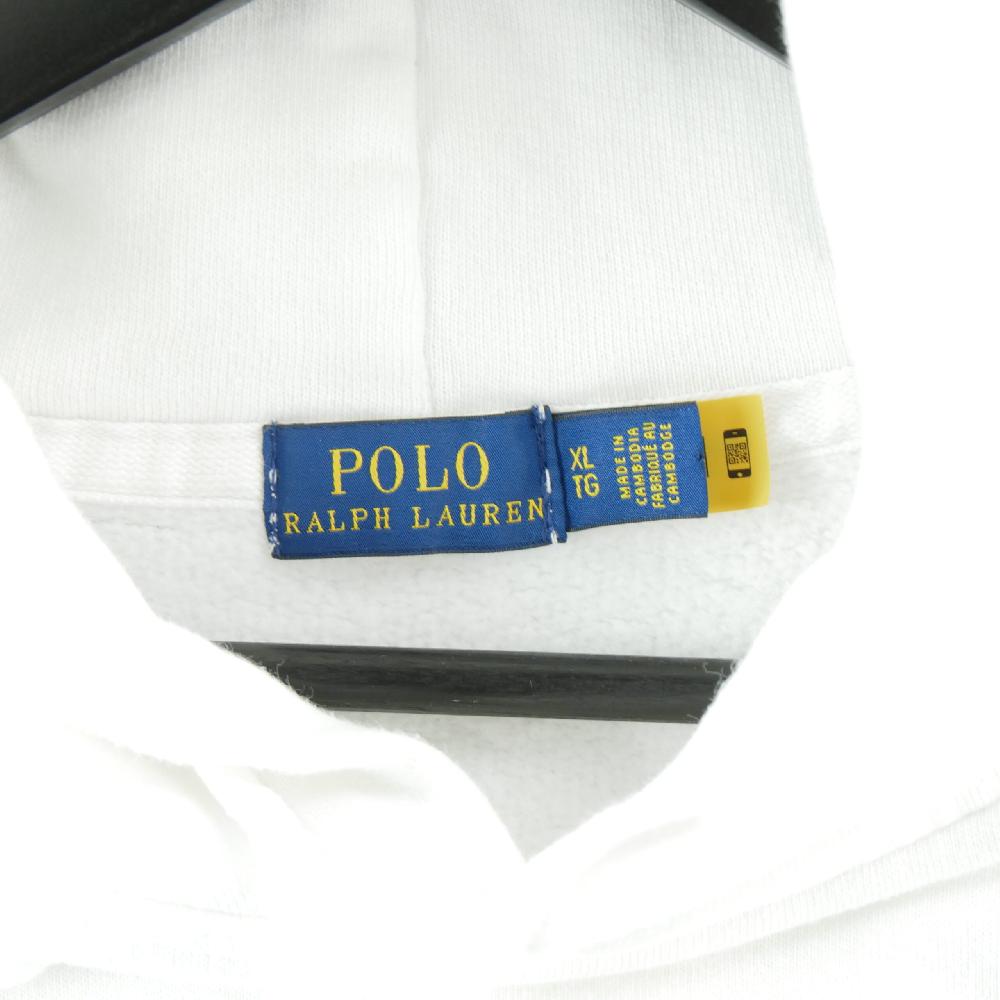 Sportswear - Polo Ralph Lauren Sweat à capuche Cropped Boxy Hoodie Pony Femme Taille S Blanc #QWE0913 - photo 6