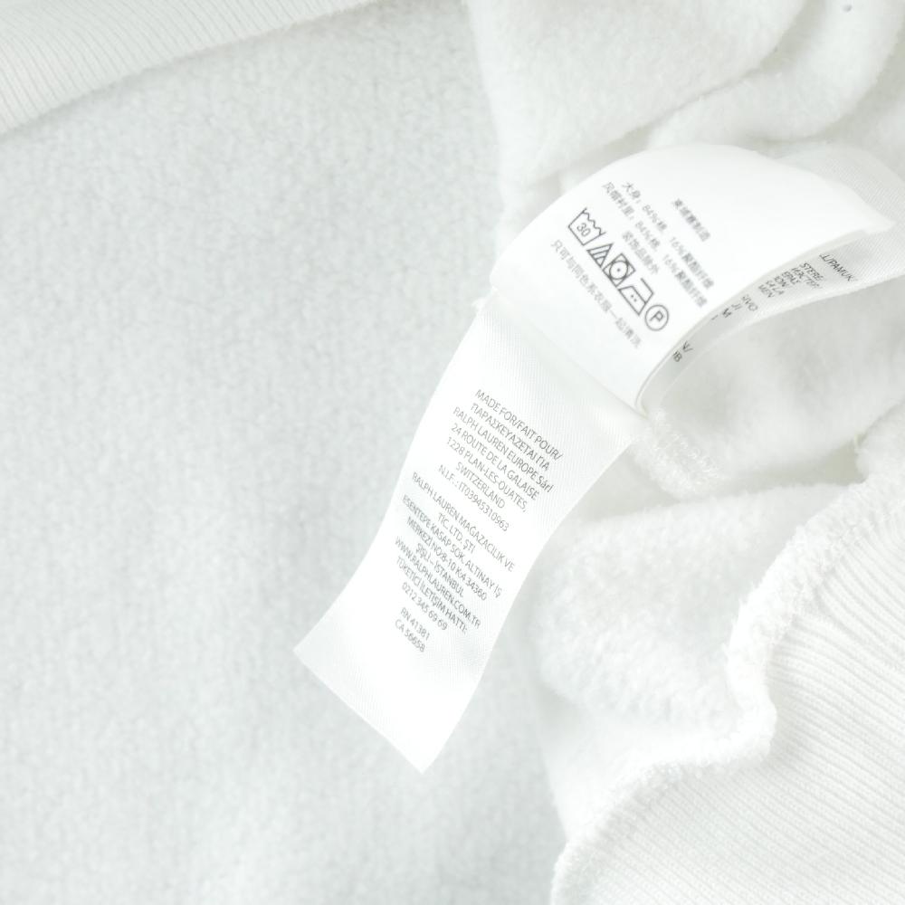 Sportswear - Polo Ralph Lauren Sweat à capuche Cropped Boxy Hoodie Pony Femme Taille S Blanc #QWE0913 - photo 8