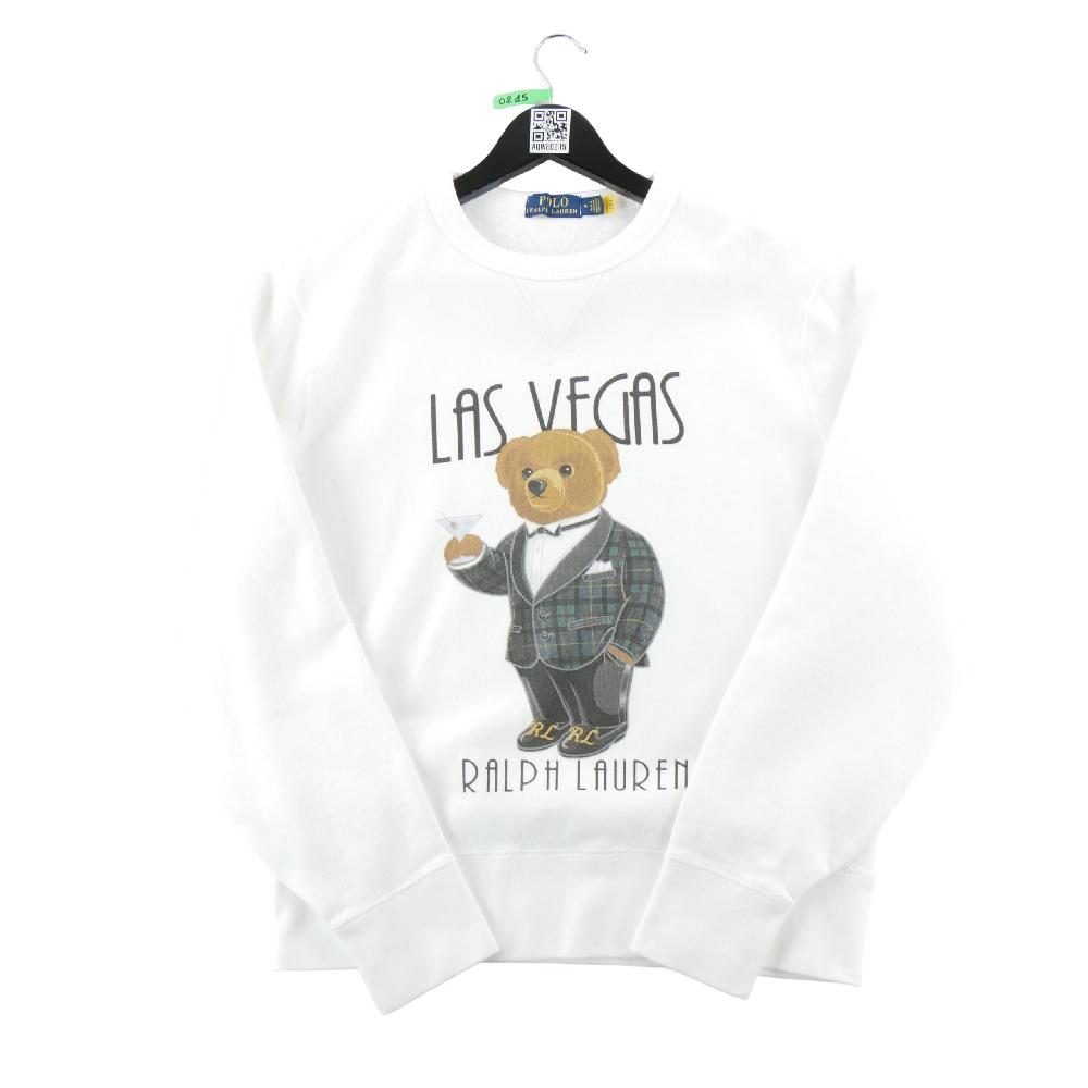 Sportswear - Polo Ralph Lauren Sweat Polo Bear Las Vegas Imprimé Polo Bear Homme Taille M Blanc #QWE0215 - photo 1