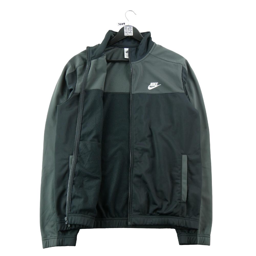 Fitness / Cardio training - Nike Veste de survêtements Sport Essentials Poly-Knit Color block noir gris Homme Taille M #QWE3709 - photo 3