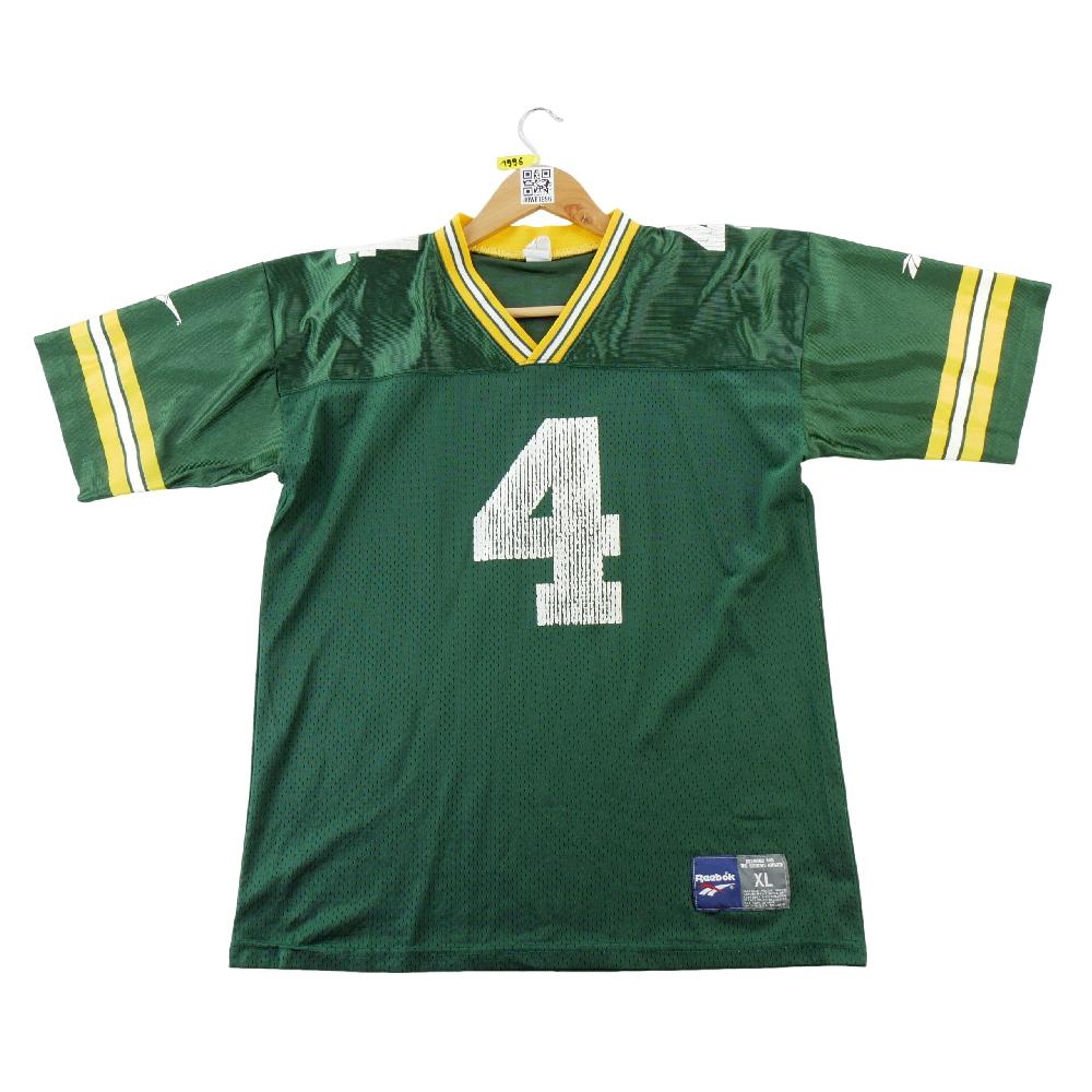 Football Américain - Reebok Maillot NFL Green Bay Packers Brett Favre #4 Y2K Vintage Mesh Taille XL #QWE1996 - photo 2
