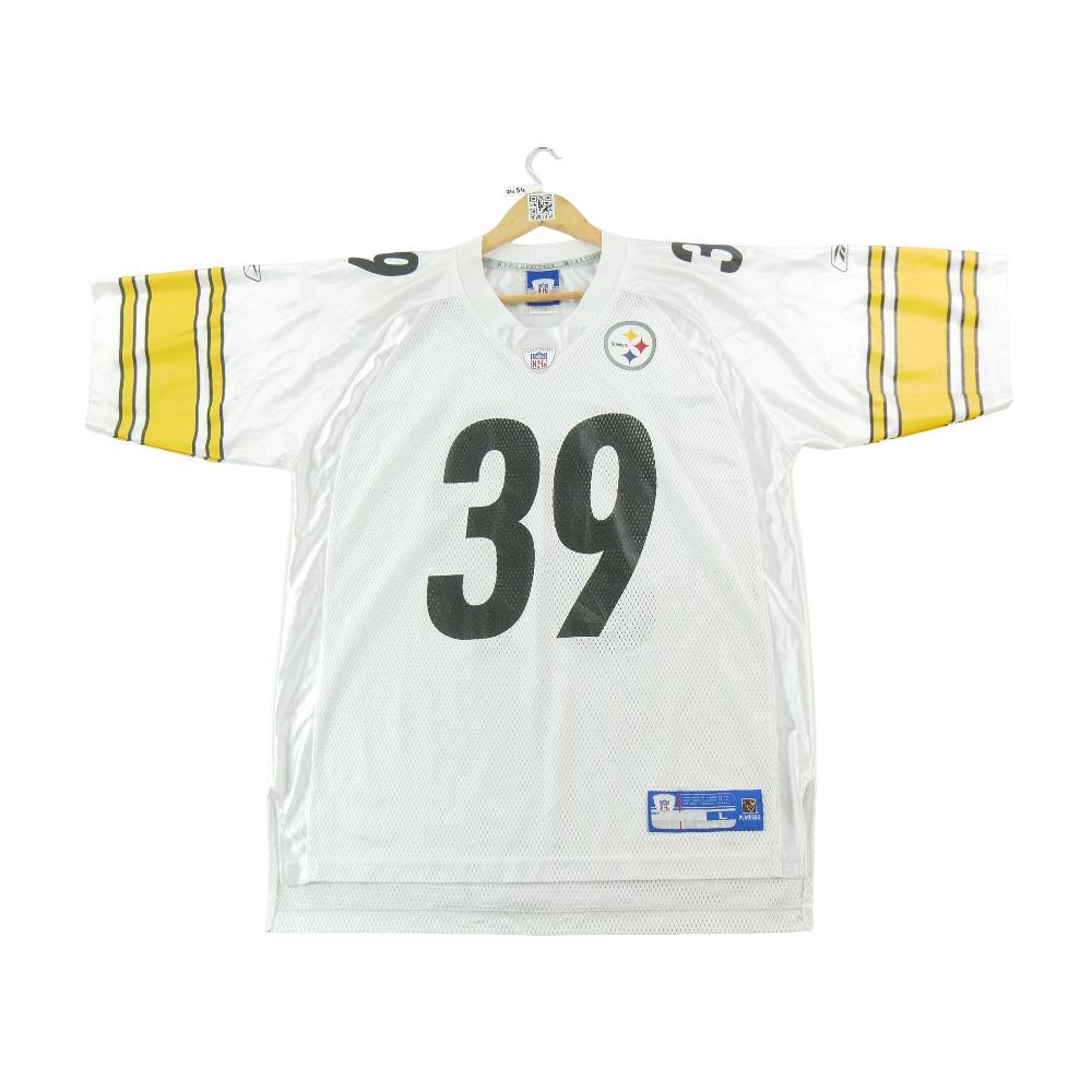 Football Américain - Reebok Maillot NFL Pittsburgh Steelers Willie Parker 39 Running Back 2006–2009 Taille L #QWE7454 - photo 2