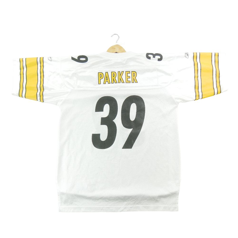 Football Américain - Reebok Maillot NFL Pittsburgh Steelers Willie Parker 39 Running Back 2006–2009 Taille L #QWE7454 - photo 3