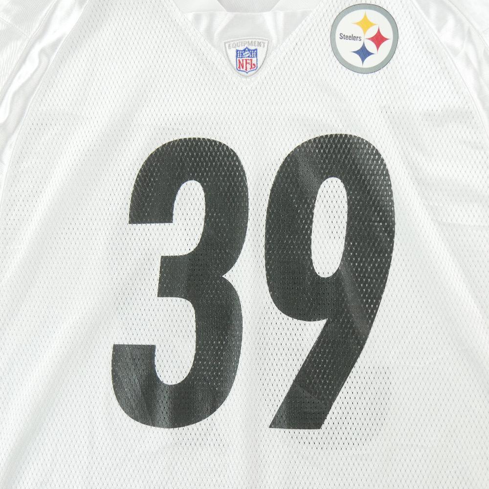 Football Américain - Reebok Maillot NFL Pittsburgh Steelers Willie Parker 39 Running Back 2006–2009 Taille L #QWE7454 - photo 4