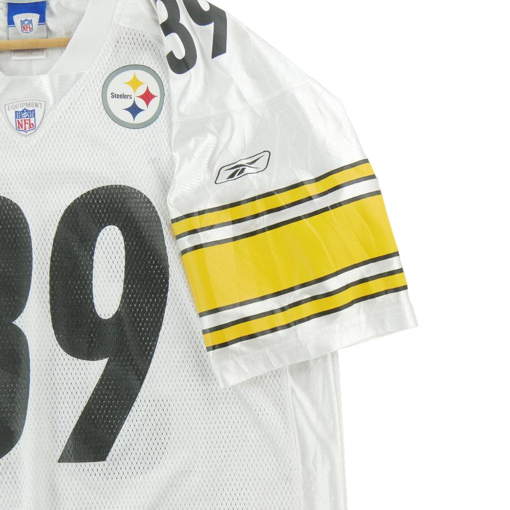 Football Américain - Reebok Maillot NFL Pittsburgh Steelers Willie Parker 39 Running Back 2006–2009 Taille L #QWE7454 - photo 5