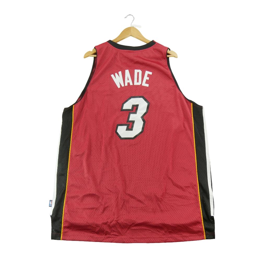 Basket-ball - Adidas Maillot NBA Heat de Miami Dwyane Wade 3 Swingman Alternate Length +2 Taille 2XL #QWE7120 - photo 2