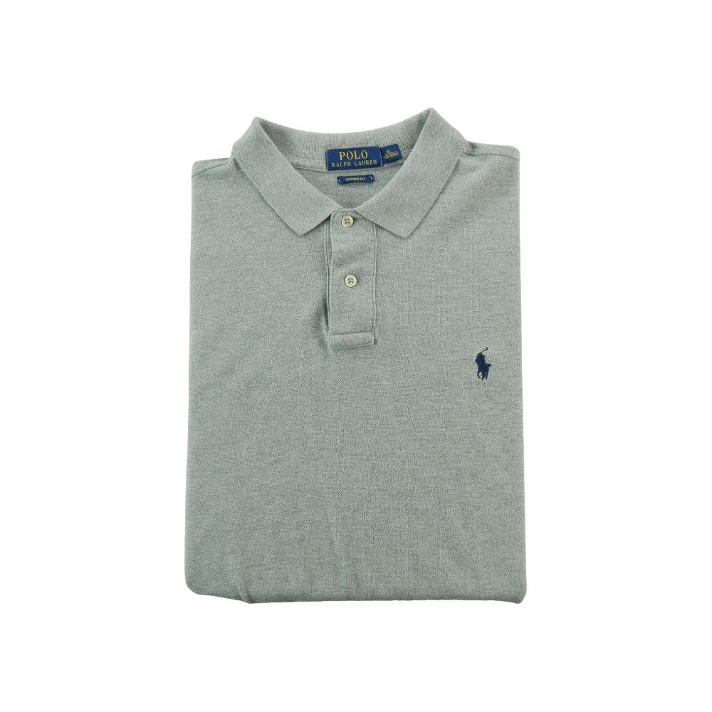 Golf - Polo Ralph Lauren Polo manches courtes Custom Fit Mesh Pony Homme Taille XL Gris #QWE0004 - photo 1
