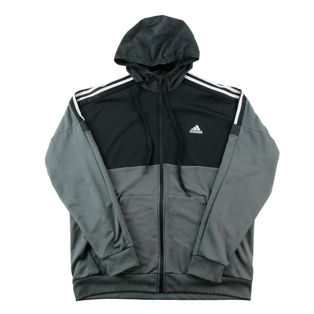 Fitness / Cardio training - Adidas Veste Heat.RDY Veste zippée à capuche 3 bandes Poches kangourou Homme Taille XL Gris #QWE3003 - photo 1