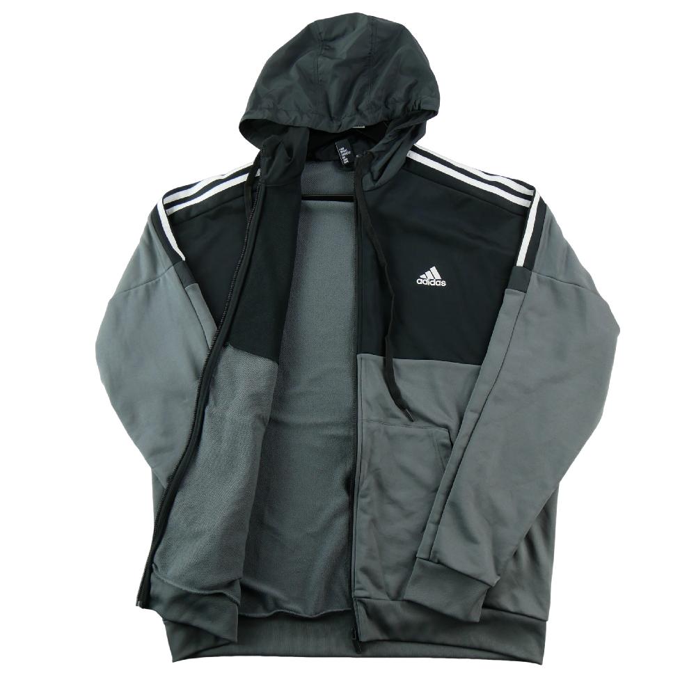 Fitness / Cardio training - Adidas Veste Heat.RDY Veste zippée à capuche 3 bandes Poches kangourou Homme Taille XL Gris #QWE3003 - photo 3
