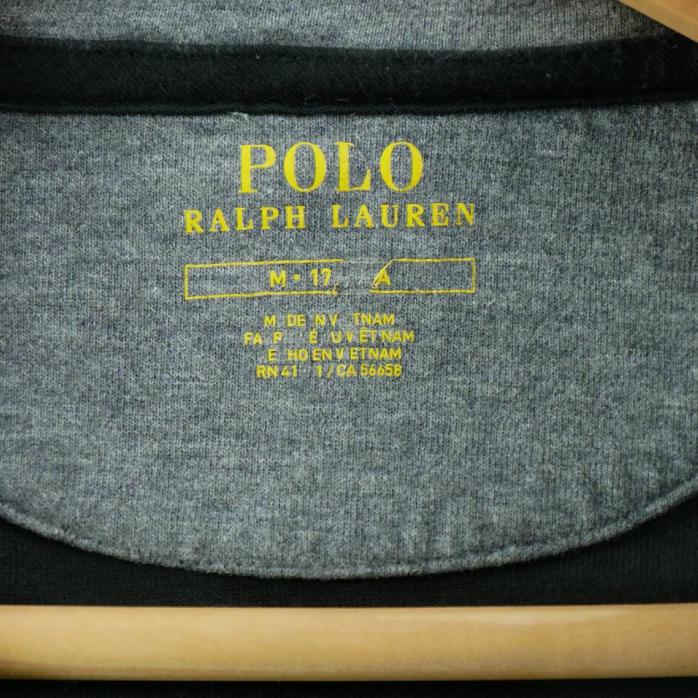 Sportswear - Polo Ralph Lauren Sweat Luxury Jersey Quarter-Zip Pullover Pony brodé Homme Taille M Noir #QWE0795 - photo 6