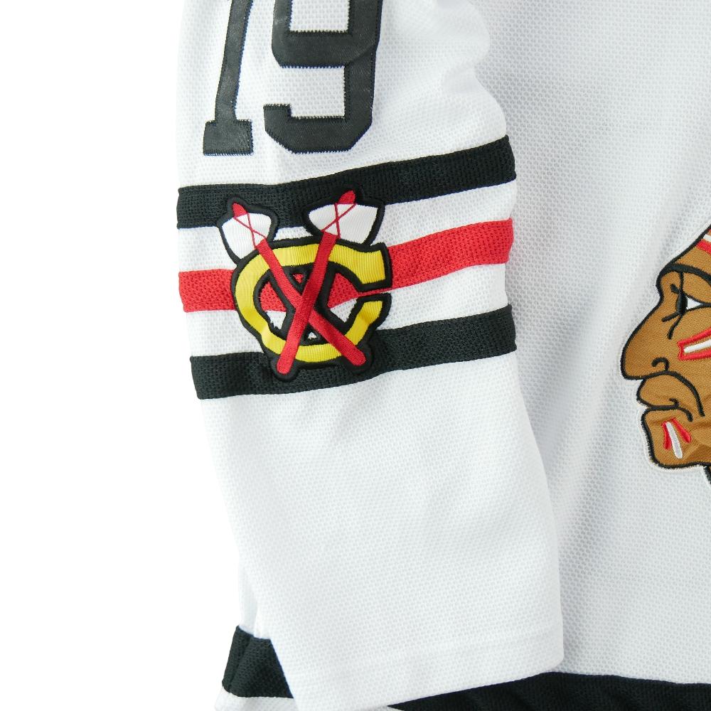Hockey sur glace - Reebok Maillot Homme NHL Chicago Blackhawks Jonathan Toews 19 Patch capitaine Taille XS #QWE1731 - photo 5