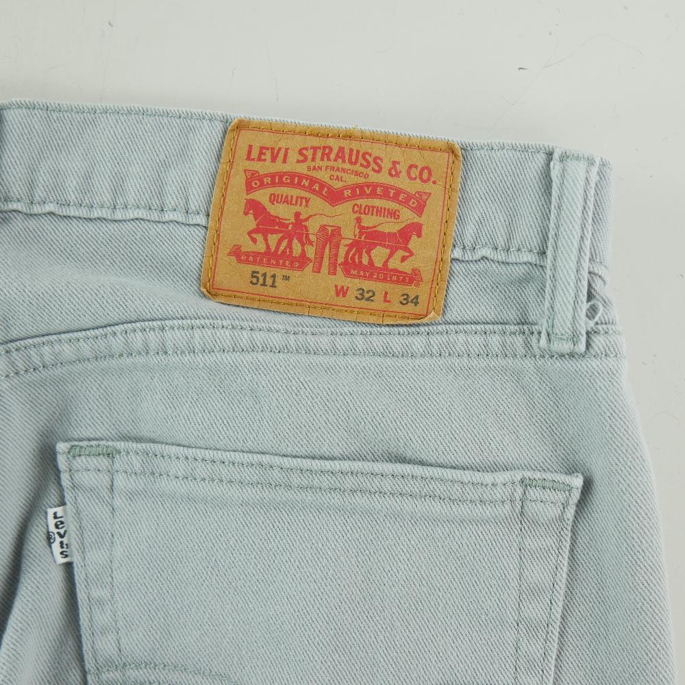 Sportswear - Levi Strauss Jean Levis 511 Slim Taille W32/L34 Homme Gris #QWE3257 - photo 8