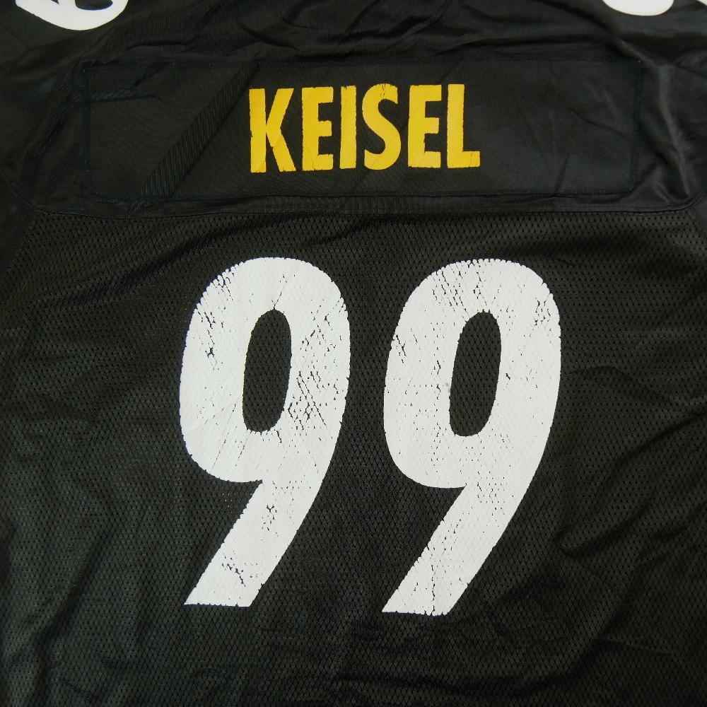 Football Américain - Reebok Maillot NFL Pittsburgh Steelers Brett Keisel 99 Home Jersey 2011 On Field Taille L #QWE4357 - photo 6