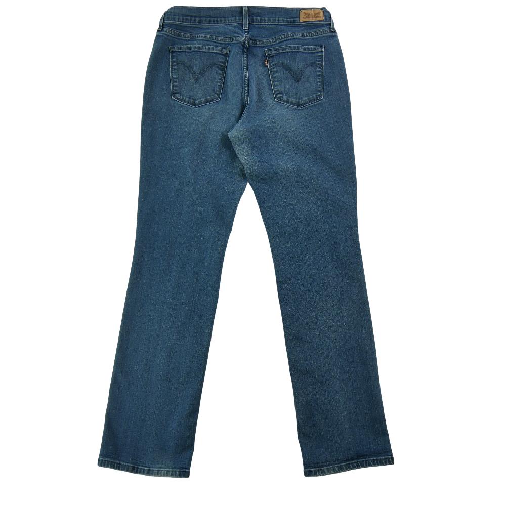 Sportswear - Levi Strauss Jean Levis 505 Straight Leg Taille W31/L32 Femme Bleu #QWE1680 - photo 2