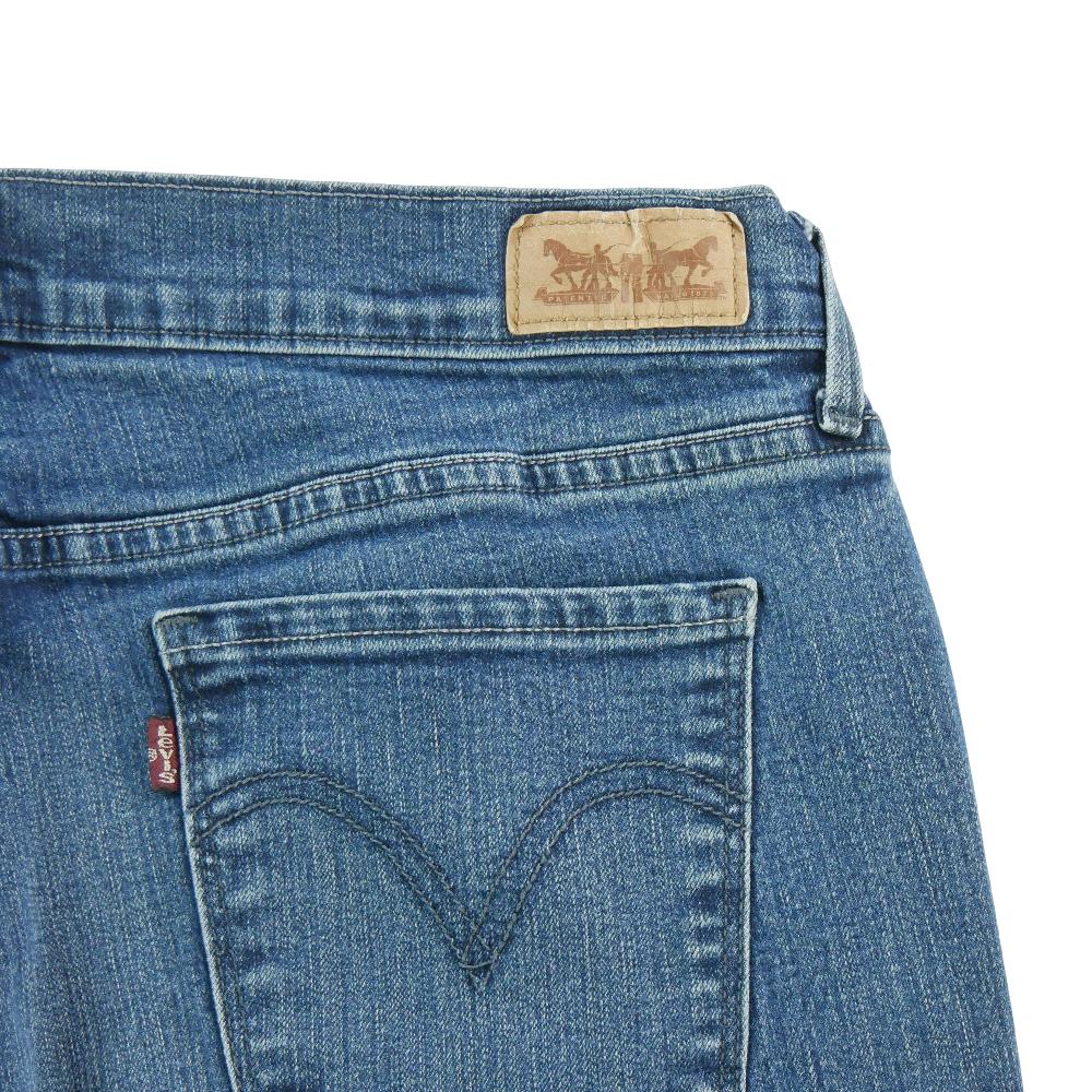 Sportswear - Levi Strauss Jean Levis 505 Straight Leg Taille W31/L32 Femme Bleu #QWE1680 - photo 6
