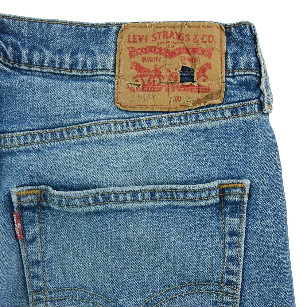 Sportswear - Levi Strauss Jean Levis 514 Straight Fit Taille W32/L32 Homme Bleu #QWE4181 - photo 6