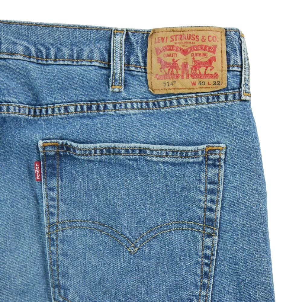 Sportswear - Levi Strauss Jean Levis 514 Straight Fit Taille W40/L32 Homme Bleu #QWE4127 - photo 5