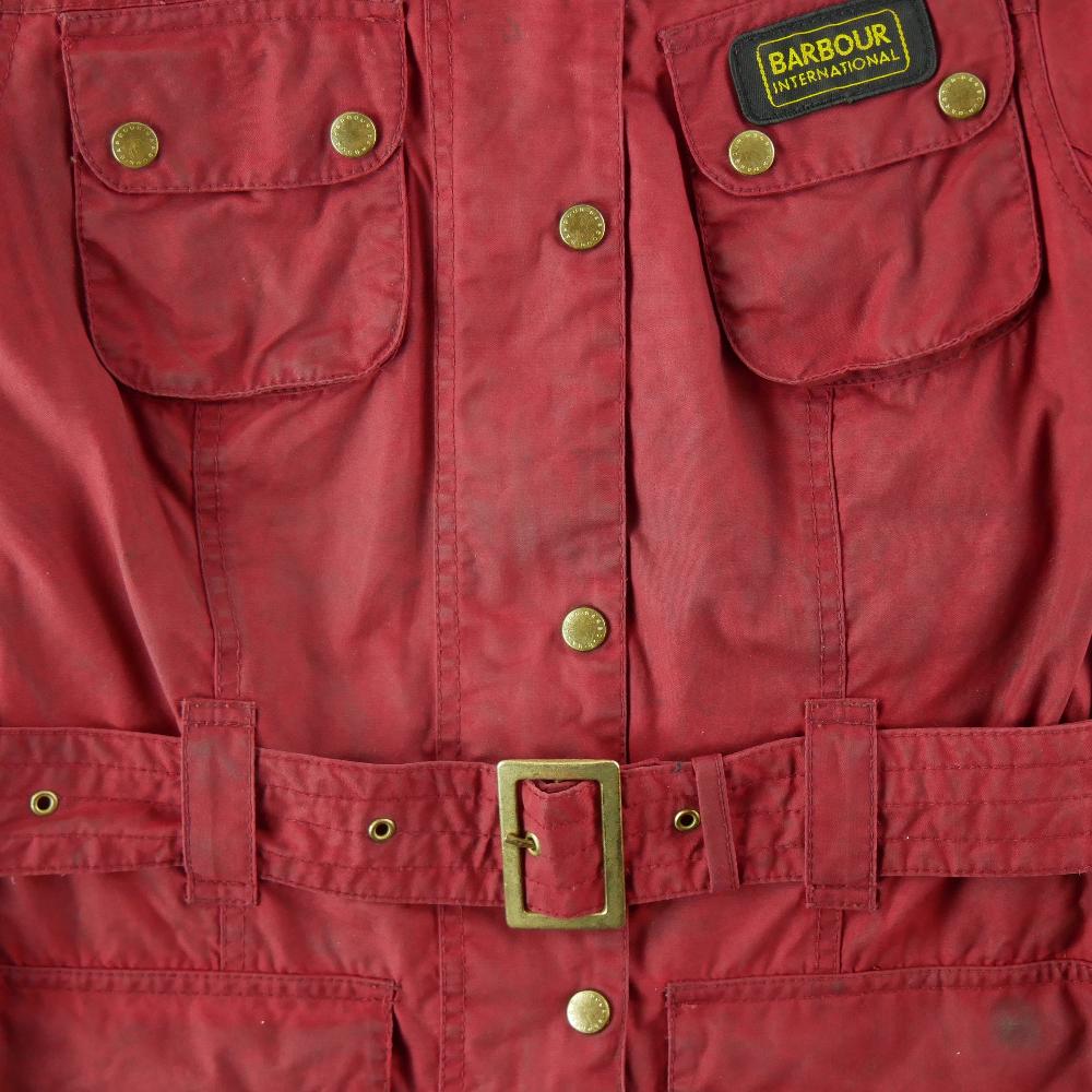 Randonnée / Trek - Barbour Blouson Rainbow wax huilé Femme Taille S Rouge #QWE1111 - photo 8