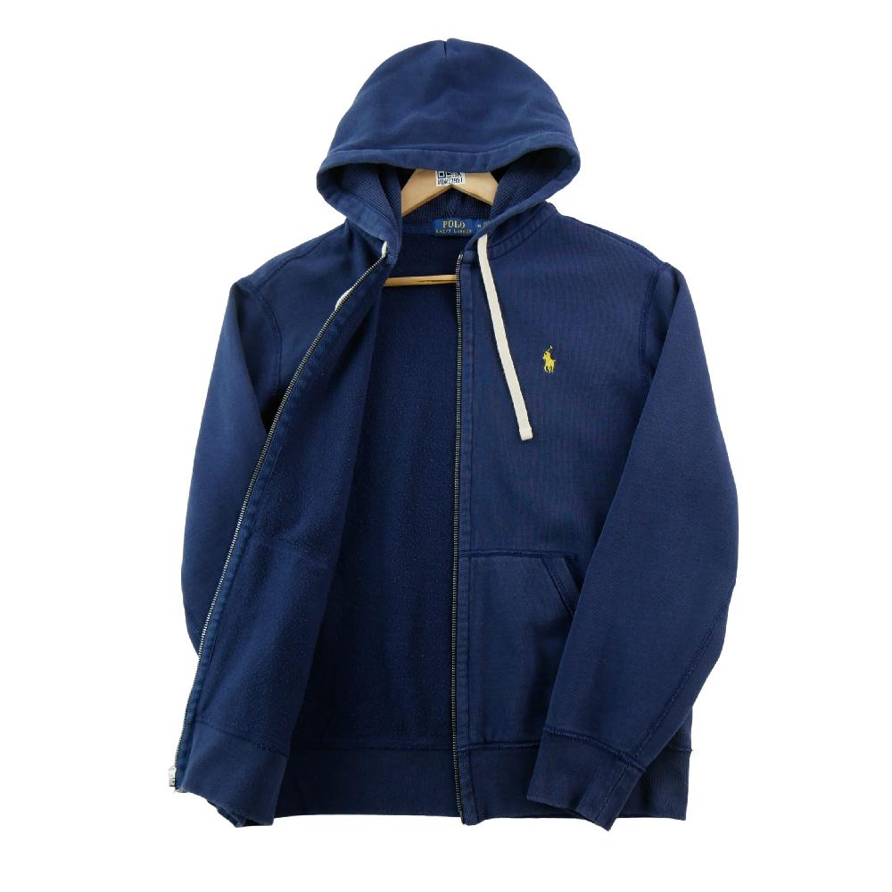 Sportswear - Polo Ralph Lauren Sweat à capuche Fleece Full-Zip Hoodie Pony brodé jaune Homme Taille M - photo 3
