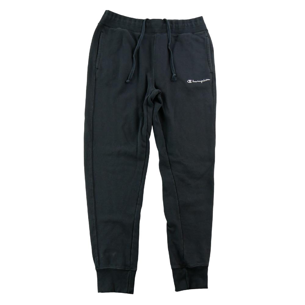 Sportswear - Champion Jogging Jogger à logo script Bas resserrés Coton polyester Homme Taille L Noir - photo 1