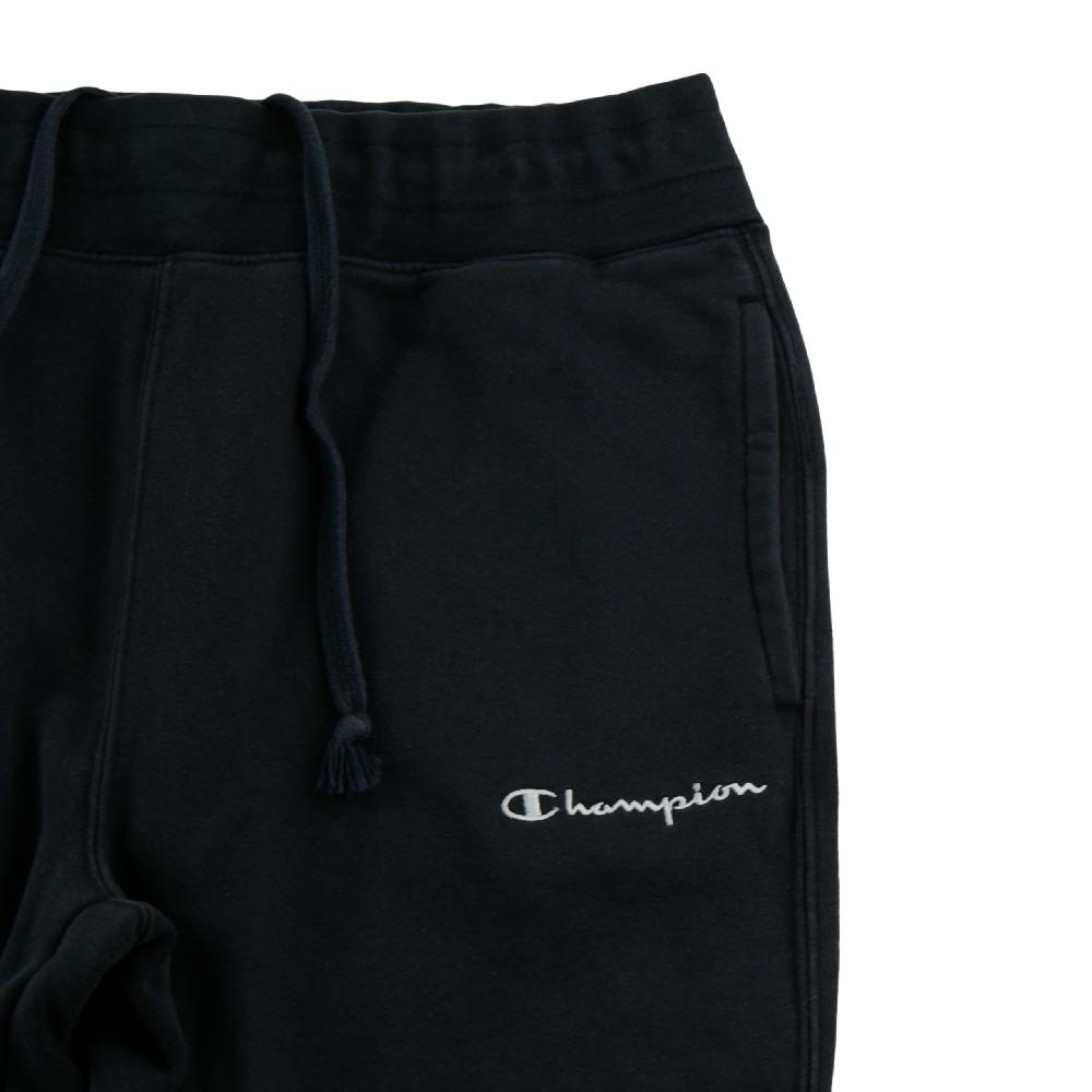 Sportswear - Champion Jogging Jogger à logo script Bas resserrés Coton polyester Homme Taille L Noir - photo 3