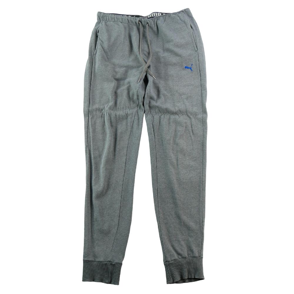 Sportswear - Puma Jogging Essentials Logo Pants Jogger à bords-côtes Molleton gris chiné Homme Taille XL - photo 1