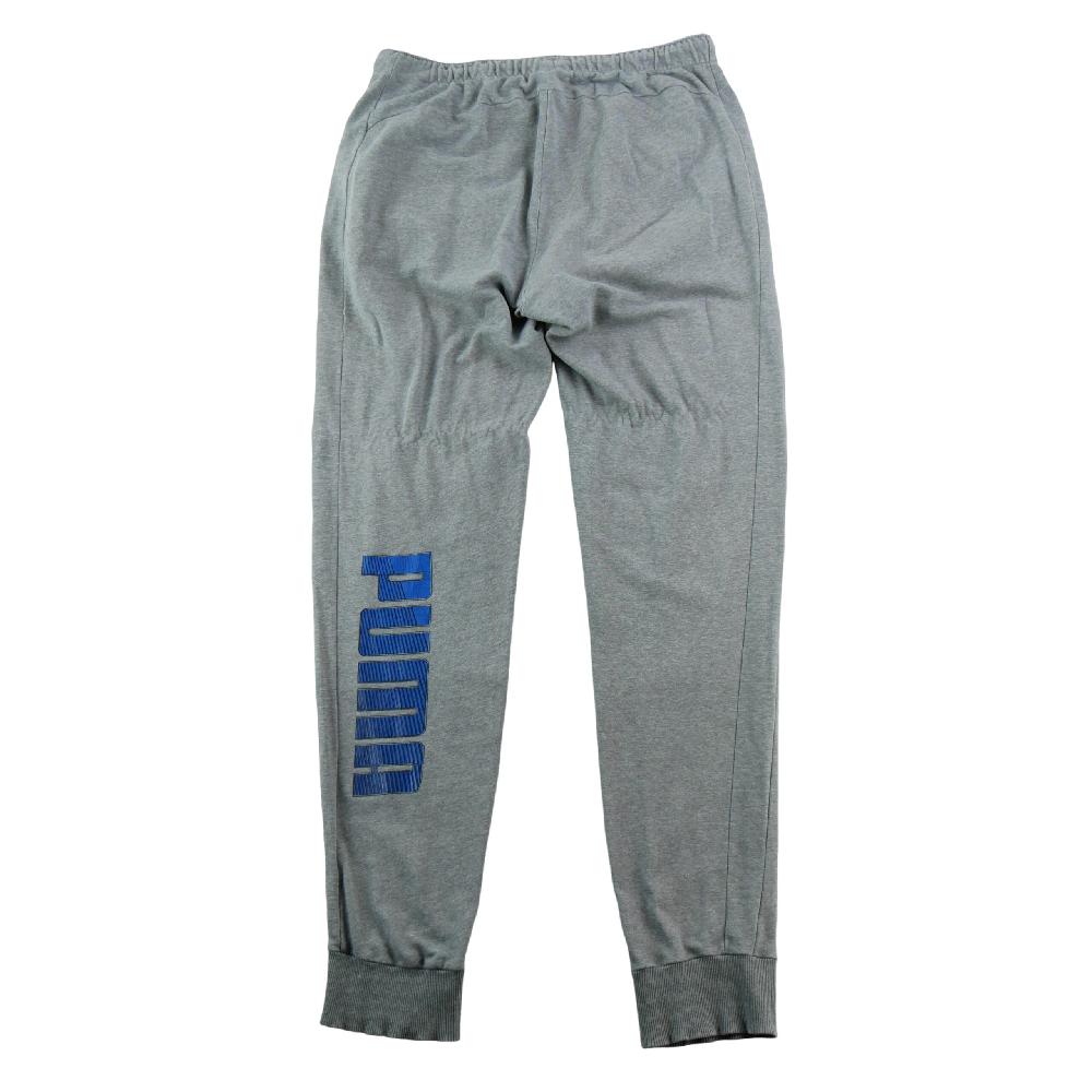 Sportswear - Puma Jogging Essentials Logo Pants Jogger à bords-côtes Molleton gris chiné Homme Taille XL - photo 2