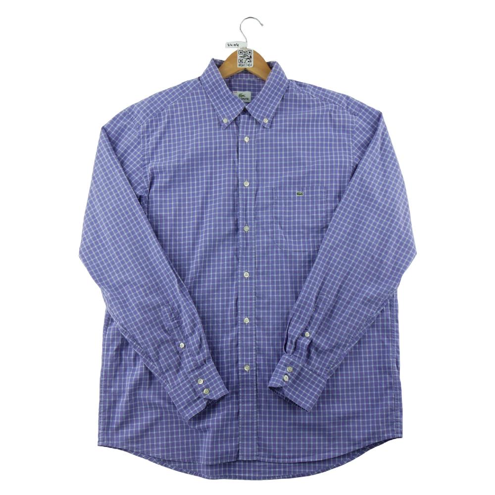 Fitness / Cardio training - Lacoste Chemise classique Homme Taille L à carreaux Violet - photo 1