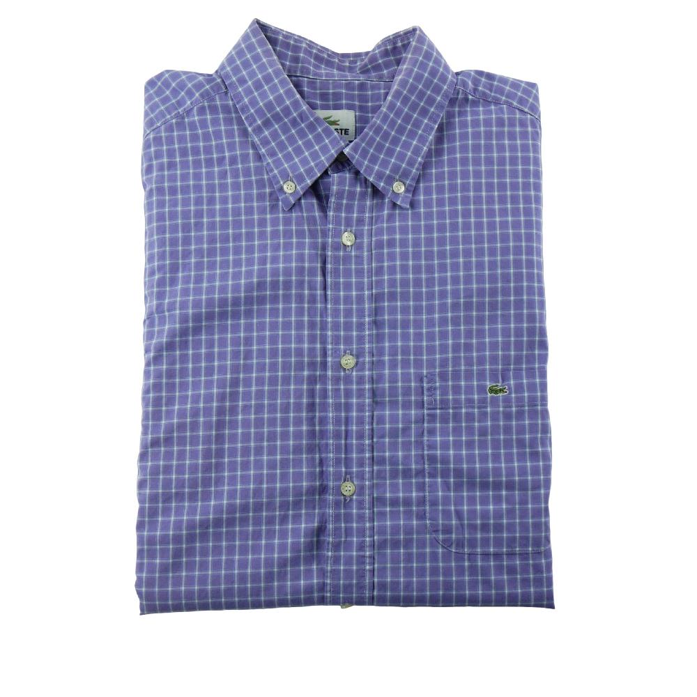 Fitness / Cardio training - Lacoste Chemise classique Homme Taille L à carreaux Violet - photo 5