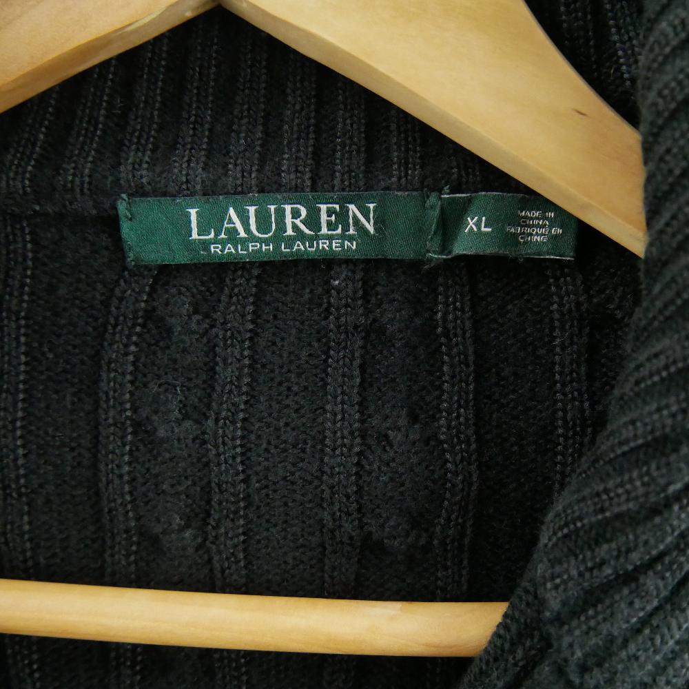 Sportswear - Lauren Ralph Lauren Pull cardigan Femme Taille XL Noir - photo 8
