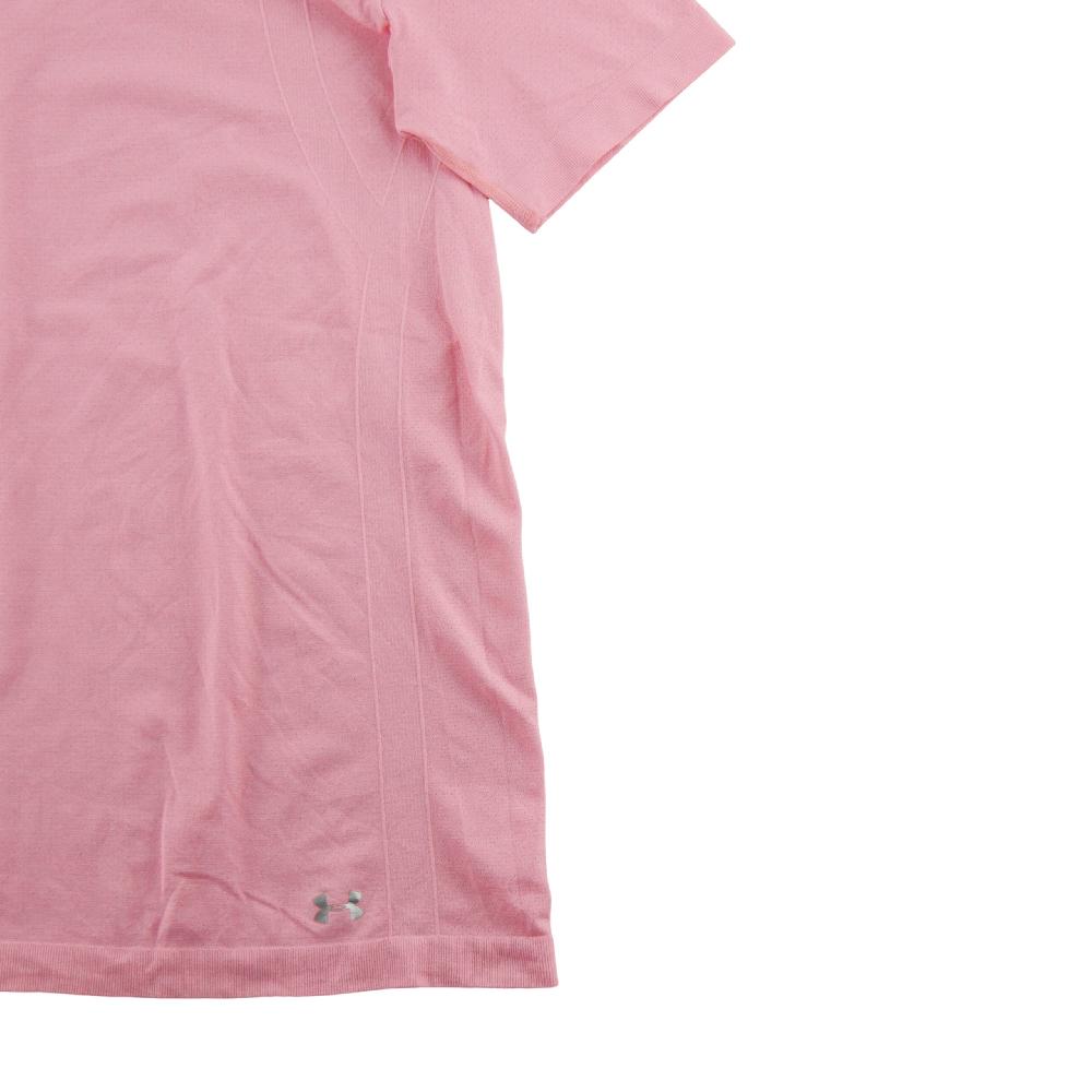 Fitness / Cardio training - Under Armour T-shirt Threadborne Seamless Fitted Short Sleeve HeatGear Femme Taille L Rose - photo 4
