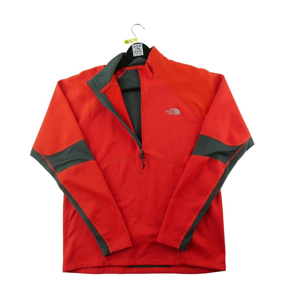 Course à pied trail - The North Face Pull polaire Momentum Thermal 1/2 Zip FlashDry Homme Taille M Rouge - photo 1