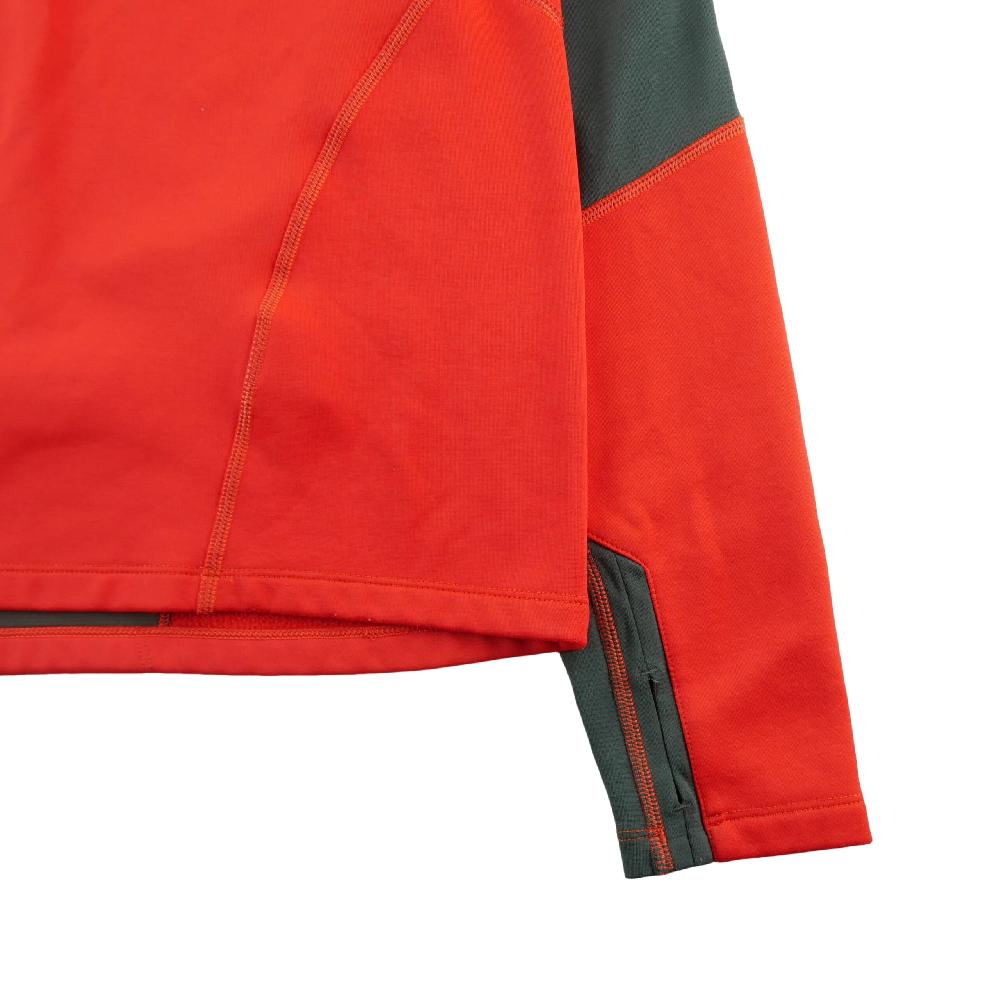 Course à pied trail - The North Face Pull polaire Momentum Thermal 1/2 Zip FlashDry Homme Taille M Rouge - photo 4