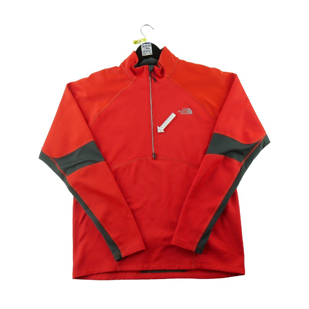 Course à pied trail - The North Face Pull polaire Momentum Thermal 1/2 Zip FlashDry Homme Taille M Rouge - photo 5