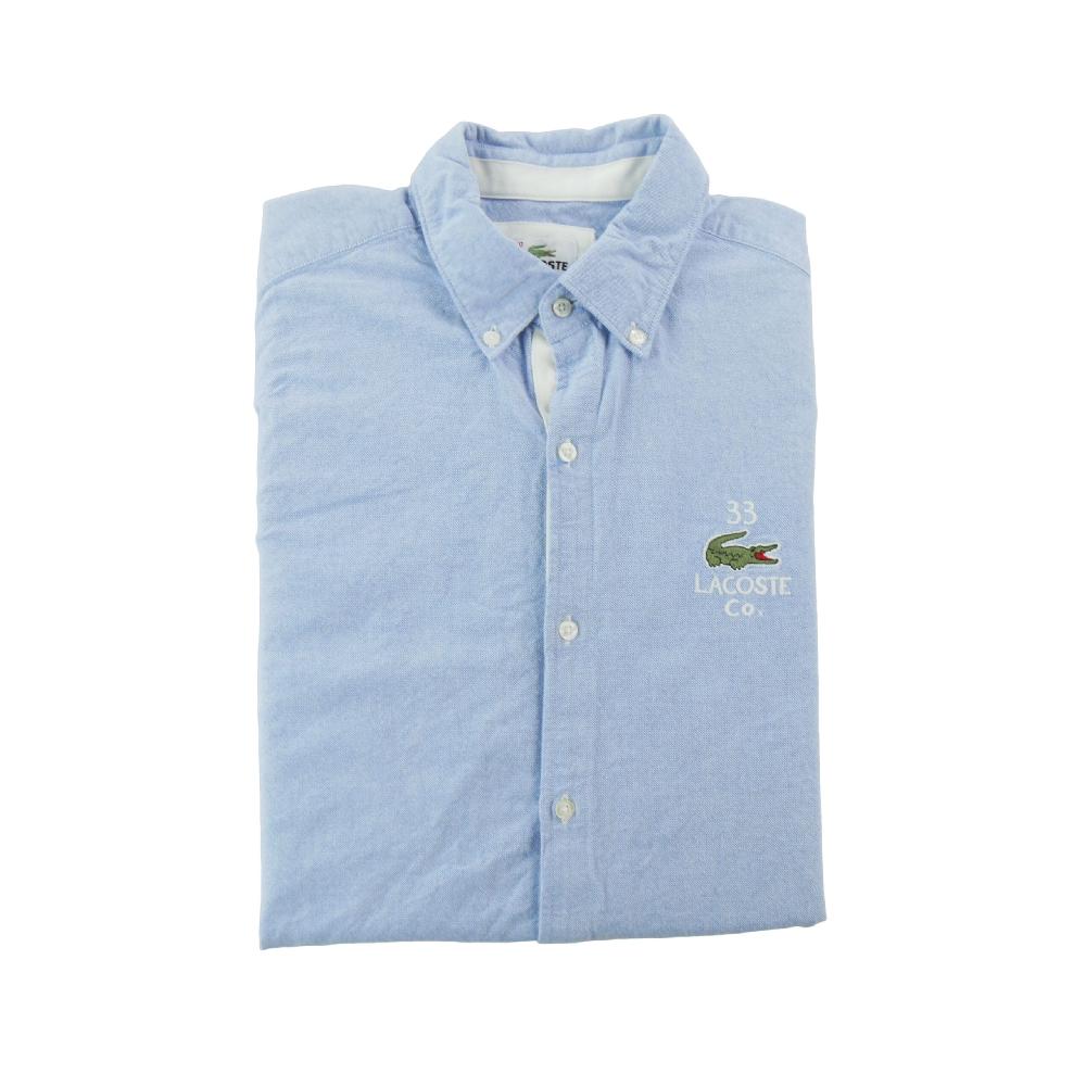 Sportswear - Lacoste Chemise classique Homme Taille M uni Bleu - photo 5
