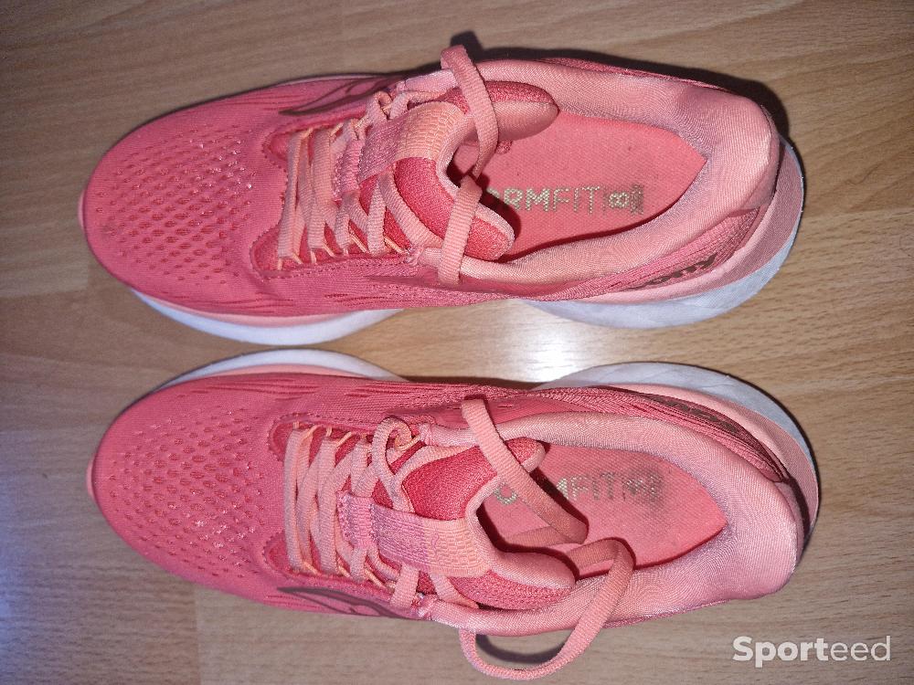 Course à pied route - Saucony Ride 18 Femme - Taille 37 - Saumon - photo 1