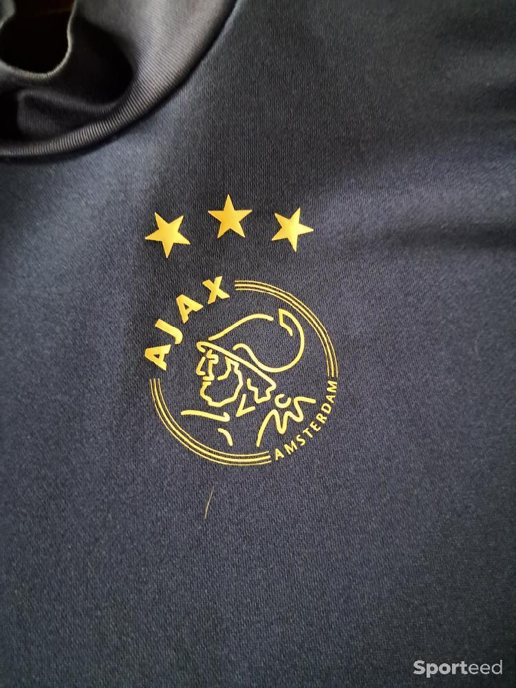 Football - Haut Entraînement Adidas Ajax Amsterdam XS – Sweat Pro Bleu & Rouge BR7131    - photo 4