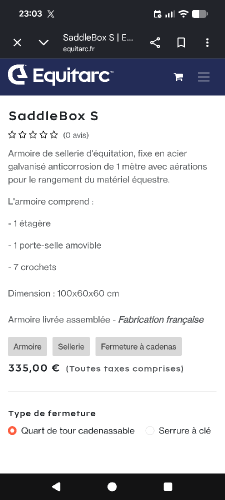 Equitation - Armoire de sellerie équitation  - photo 5