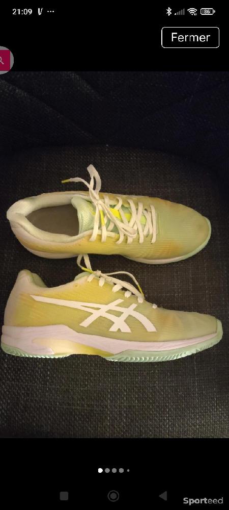 Tennis - Chaussures tennis / padel haut de gamme Clay Asics Solution Speed FF - Taille 39.5 - photo 5