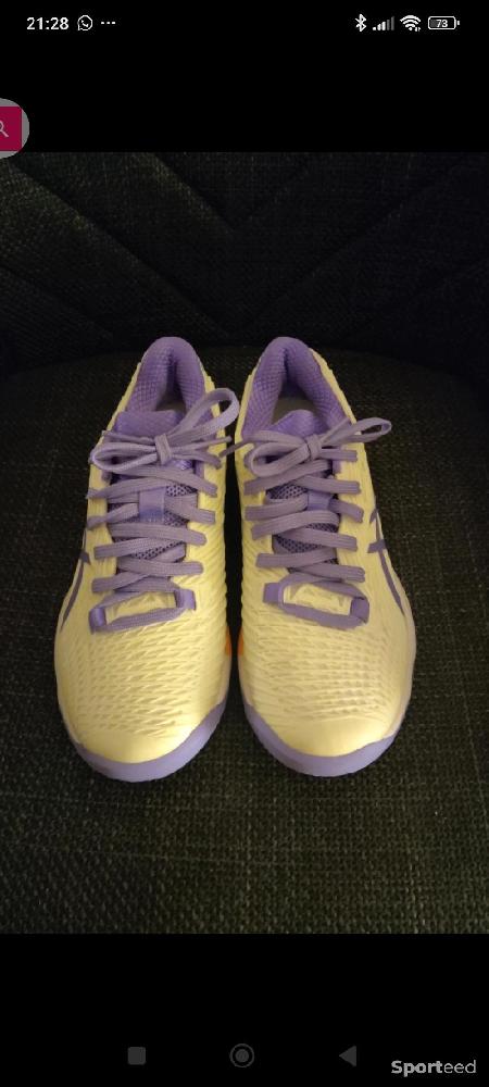 Tennis - Chaussures tennis / padel haut de gamme Terre Battue Asics Solution Speed FF 2 Clay - Taille 37.5 - photo 3