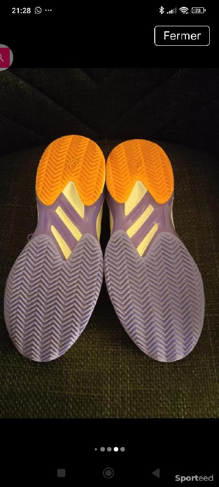Tennis - Chaussures tennis / padel haut de gamme Terre Battue Asics Solution Speed FF 2 Clay - Taille 37.5 - photo 4
