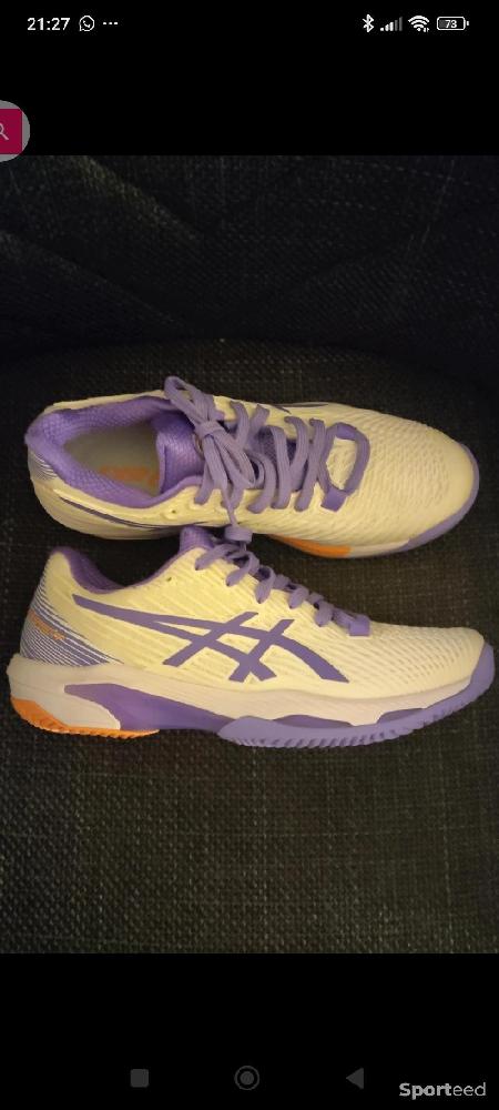 Tennis - Chaussures tennis / padel haut de gamme Terre Battue Asics Solution Speed FF 2 Clay - Taille 37.5 - photo 5