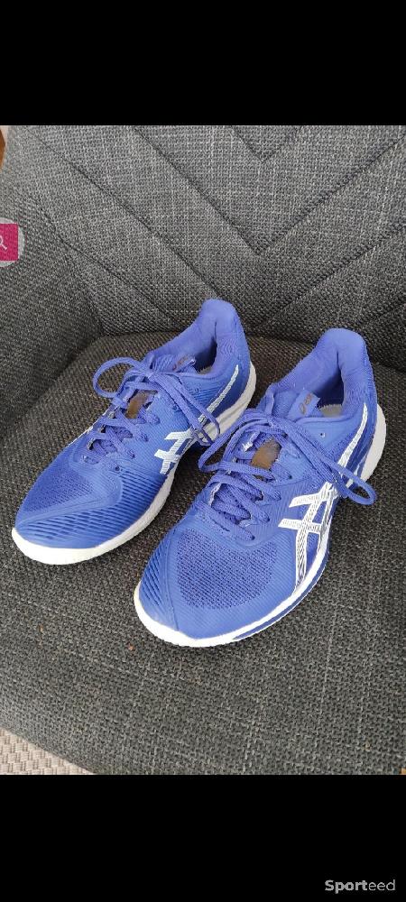 Tennis - Chaussures tennis / padel haut de gamme Toutes Surfaces Asics Solution Speed FF 3 - Taille 40 - Bleu et blanc - photo 1