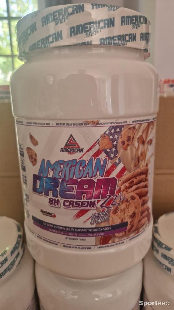 Musculation - Caséine Micellaire 8H American Dream (saveur Cookies) d'AMERICAN SUPPLEMENT - photo 3