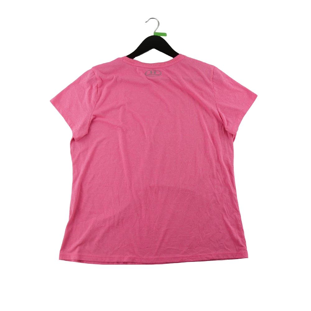 Fitness / Cardio training - Under Armour T-shirt Grand logo UA Coupe standard Col rond Femme Taille M Rose - photo 2